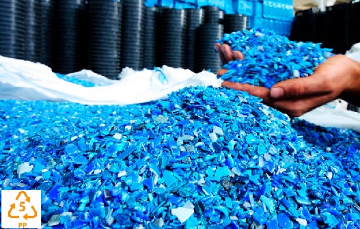 Recycled polypropylene granules