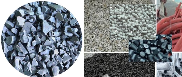 Recycled PVC pellets and regrind
